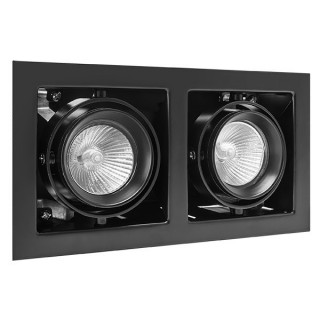 Светильник встраиваемый Lightstar 214028 CARDANO 16Х2 MR16/HP16 ЧЕРНЫЙ