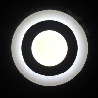 Встраиваемый светильник AURA 6011 WH-WH 6W белая подсветка (3 режима)