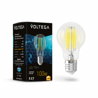Лампа светодиодная Voltega A60 10W 2700K E27 340°
