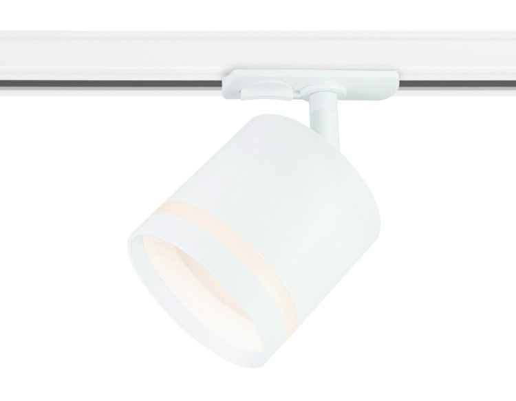 Трековый однофазный светильник Ambrella со сменной лампой GL5369 WH белый GX53 12W