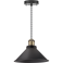 Светильник с плафоном провод 1,5м Е27 черный/бронза 61 536 NIL-WF02