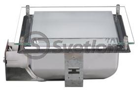 Светильник квадрат. под эн/сб лампу литье 220V + 2 15W 4000K E27(n147/d180*180)
