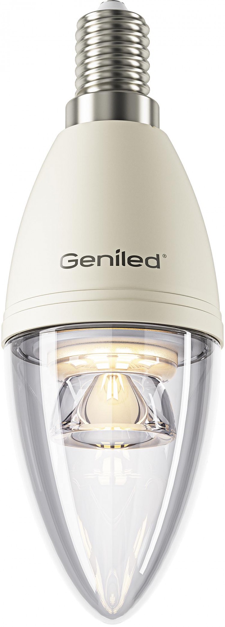 Светодиодная лампа Geniled E14 C37 8W 2700K линза (01204)