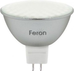 Лампа светодиодная Feron LB-26 80LED/7W 230V G5.3 4000K MR16 матовая (163)