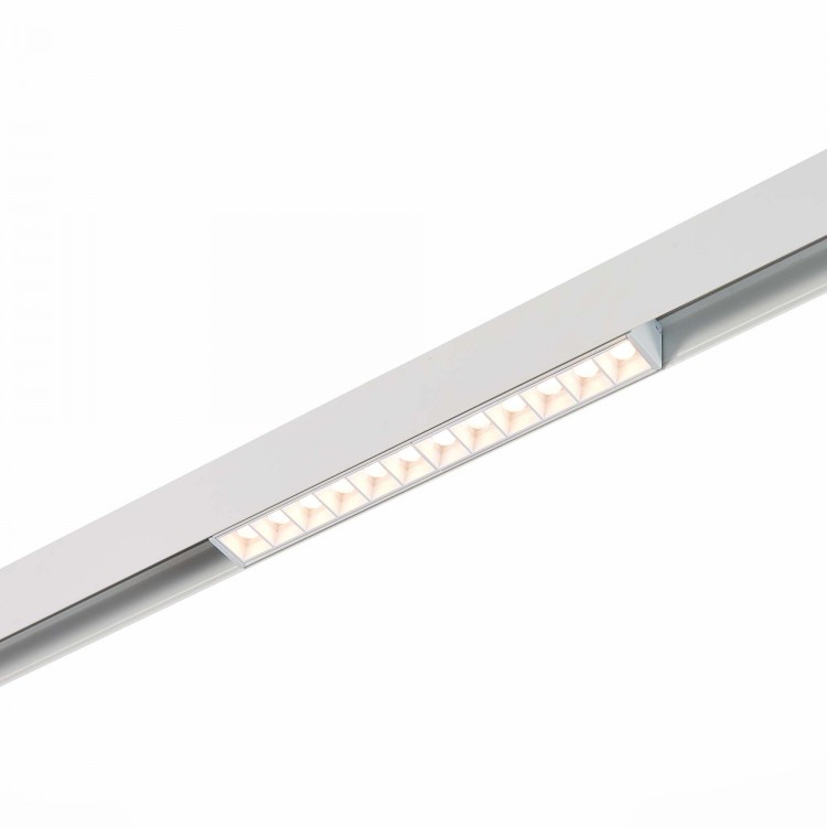 Магнитный трековый светильник белый ST-Luce LED 1*12W 3000K 1 009Lm  ST361.536.12
