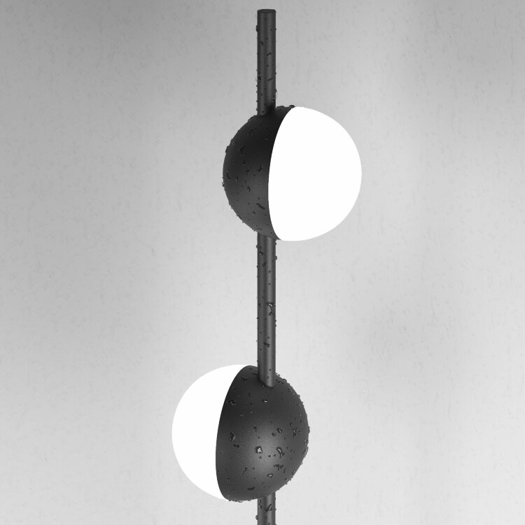 Светильник садово-парковый со светодиодами PAR черный (35161/F) Elektrostandard