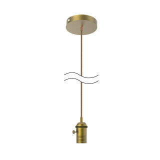 Светильник подвесной Gauss Decor PL042 бронзовый E27, 1 м,