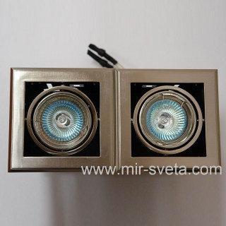 С.Г. DAR M39*2G 12V 50W MR16 сатин никель