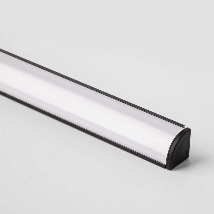 Угловой алюминиевый профиль для светодиодной ленты черный/белый