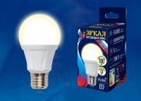 Лампа светодиодная  Uniel LED-A60-13W/3000K/E27/FR PLP01WH серия Яркая форма "А" матовая