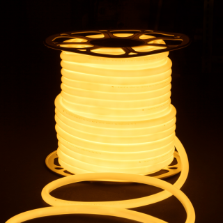 Гибкий NEON LS003 9.6W 144Led IP67 16mm круглый, 3300K тепл белый 50м.