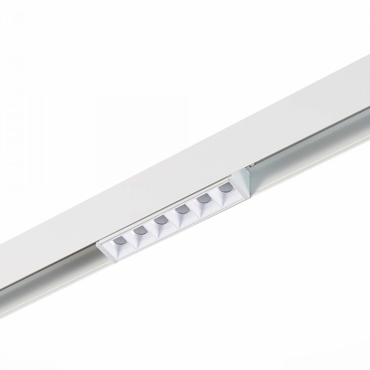 Магнитный трековый светильник белый ST-Luce LED 1*6W 4000K 532Lm  ST361.546.06