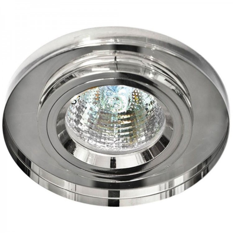Светильник встраиваемый Feron 8060-2 MR16 50W G5.3 мерцающее серебро, серебро/Shinning Silver-Silver