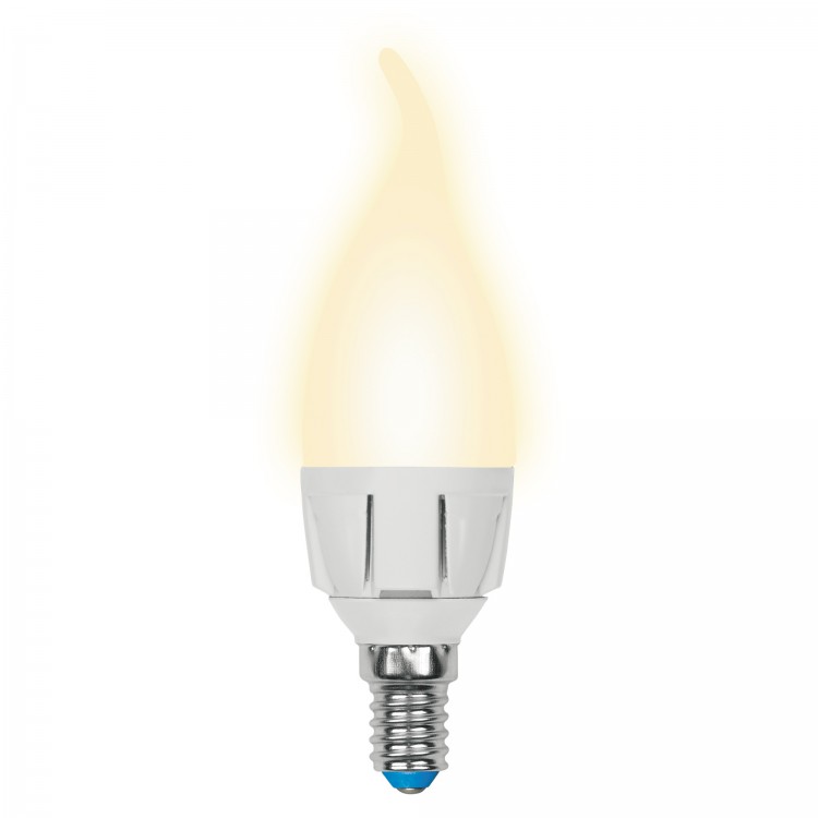 Лампа светодиодная  Uniel LED-CW37-6W/WW/E14/FR DIM серия Palazzo (100)
