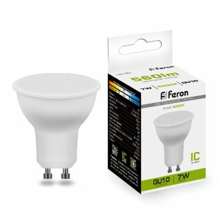 Лампа светодиодная Feron LB-26 80LED/7W 230V GU10 4000K матовая (738)