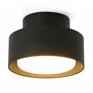 Светильник накладной Feron HL367 Barrel AURA 12W, 230V, GX53, чёрный IP44