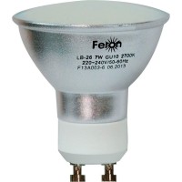 Лампа  FERON светод. LB-26 80LED/7W 230V GU10 6400K матовая (740)