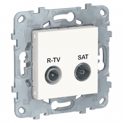 SE Unica New Бел Розетка R-TV/ SAT, оконечная, Schneider Electric SE NU545518