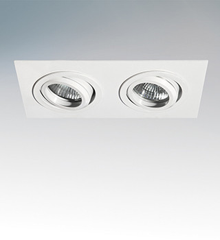 Светильник встраиваемый Lightstar 011612 SINGO X2 MR16/HP16 БЕЛЫЙ
