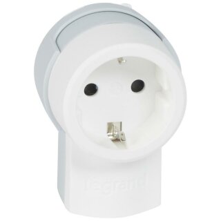Розетка Legrand  Элиум 2P+E 16A  белый с кроштейном 50199