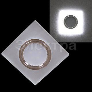 Светильник встраиваемый  SNEHA 55031-9.0-001MN MR16+LED3W WT