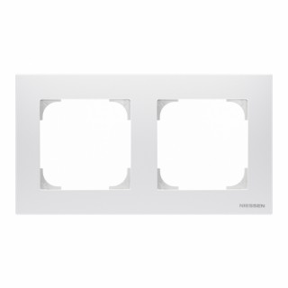 ABB SKY Рамка 2 поста Альпийский белый базовая