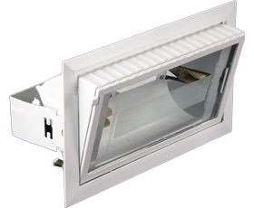 Светильник прямоуг.выдвиж. под мет.гал лампу R7s 70W(h130/d222*128)