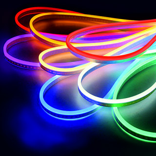 Гибкий NEON LS001 12W 80Led IP67 односторонний, RGB 50м.