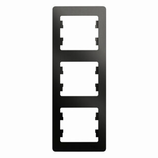 Systeme Electric Glossa Антрацит Рамка 3-ая, вертикальная