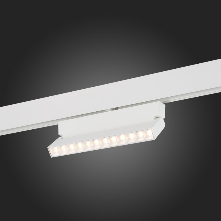 Магнитный трековый светильник белый ST-Luce LED 1*12W 3000K 1 009Lm ST362.536.12