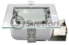 Светильник квадрат. под эн/сб лампу литье 220V +2 лампы 15W  MH1048*6WH
