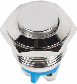 Кнопка Rexant антивадальная d16 Б/Фикс (2с винт) ON-OFF выпуклая
