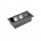 Блок прямоугольный врезной 2 роз. AE-PBU02GS-20 (Schucko) 2*USB, черный без провода 13101