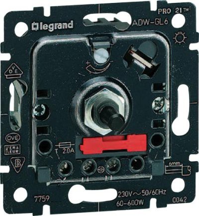 Legrand Galea Life Механизм светорегулятора  поворотного 1000Вт 775910