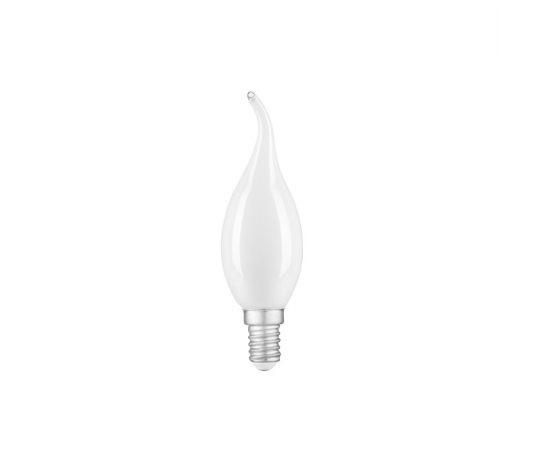 Лампа Gauss LED Filament 9W 104201209 4100K E14 свеча на ветру milky