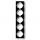 Рамка ABB Impuls 5-ая черный бархат 1754-0-4428
