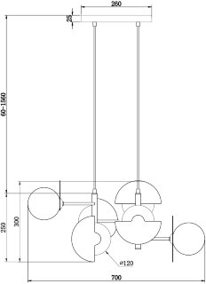 Подвес Freya FR5391PL-06CFL