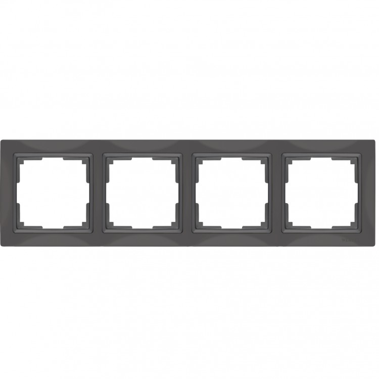 Werkel Basic Рамка 4 поста W0042007 (WL03-Frame-04) серо-коричневый, basic