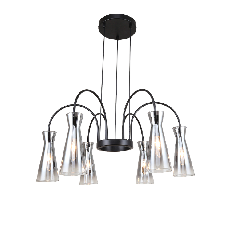 Люстра LV 9473/6 Анель черный Е14 40W